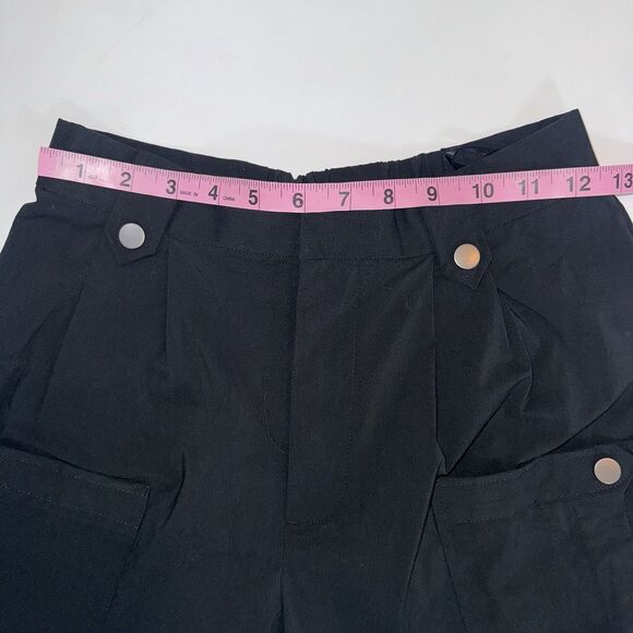 Gentle Herd Black Pocket Taper Cotton Blend Ankle Pants Women Small - Picture 4 of 9